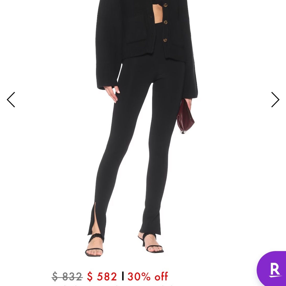 KHAITE Roonie Side Slit Leggings